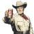 John Wayne Toast Vinyl Car Decal Sticker – Waterproof & UV-Resistant 8"