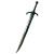 Dark Elf Rapier Vinyl Car Decal Sticker – Waterproof & UV-Resistant 8"