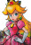 Princess Peach Graffiti Vinyl Car Decal Sticker – Waterproof & UV-Resistant 8"
