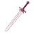 Male Sword Icon Vinyl Car Decal Sticker – Waterproof & UV-Resistant 8"