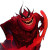 Blobby Devil Vinyl Car Decal Sticker – Waterproof & UV-Resistant 8"