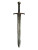 Iron Sword Art Vinyl Car Decal Sticker – Waterproof & UV-Resistant 8"