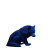 Sad Blue Wolf Vinyl Car Decal Sticker – Waterproof & UV-Resistant 8"