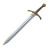 Classic Medieval Broadsword Vinyl Car Decal Sticker – Waterproof & UV-Resistant 8"