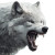 Grey-White Wolf Vinyl Car Decal Sticker – Waterproof & UV-Resistant 8"