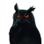 Majestic Dark Owl Vinyl Car Decal Sticker – Waterproof & UV-Resistant 8"