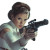 Princess Leia Fights Vinyl Car Decal Sticker – Waterproof & UV-Resistant 8"