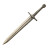 German Sword Sketch Vinyl Car Decal Sticker – Waterproof & UV-Resistant 8"
