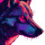 Neon Wolf Pop Art Vinyl Car Decal Sticker – Waterproof & UV-Resistant 8"