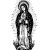 Virgen Of Guadalupe V2 Vinyl Car Decal Sticker – Waterproof & UV-Resistant 8"