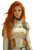 Futuristic Red-Haired Pilot Vinyl Car Decal Sticker – Waterproof & UV-Resistant 8"