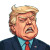 Satirical Politician Cartoon Vinyl Car Decal Sticker – Waterproof & UV-Resistant 8"