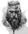 Viking Drawing Vinyl Car Decal Sticker – Waterproof & UV-Resistant 8"