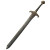 One-Handed Sword Vinyl Car Decal Sticker – Waterproof & UV-Resistant 8"