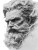 Zeus Lightning Portrait V2 Vinyl Car Decal Sticker – Waterproof & UV-Resistant 8"