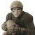 Vintage Football Player Vinyl Car Decal Sticker – Waterproof & UV-Resistant 8"