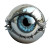 Chrome Eyeball Vinyl Car Decal Sticker – Waterproof & UV-Resistant 8"