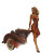 Art Deco Beauty Vinyl Car Decal Sticker – Waterproof & UV-Resistant 8"