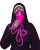 Neon Nun Octopus V2 Vinyl Car Decal Sticker – Waterproof & UV-Resistant 8"