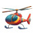 Cartoon Toy Helicopter Vinyl Car Decal Sticker – Waterproof & UV-Resistant 8"