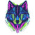 Cyberpunk Wolf Head Vinyl Car Decal Sticker – Waterproof & UV-Resistant 8"