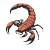 Raised Tail Scorpion Vinyl Car Decal Sticker – Waterproof & UV-Resistant 8"