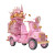 Pink Excavator Cookie Vinyl Car Decal Sticker – Waterproof & UV-Resistant 8"