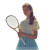 Redhead Tennis Girl Vinyl Car Decal Sticker – Waterproof & UV-Resistant 8"