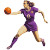 Retro Handball Player Vinyl Car Decal Sticker – Waterproof & UV-Resistant 8"