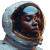 African American Astronaut Vinyl Car Decal Sticker – Waterproof & UV-Resistant 8"