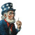 Confused Uncle Sam V2 Vinyl Car Decal Sticker – Waterproof & UV-Resistant 8"