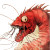 Angry Shrimp Kaiju Vinyl Car Decal Sticker – Waterproof & UV-Resistant 8"