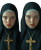Young Nun Portrait V2 Vinyl Car Decal Sticker – Waterproof & UV-Resistant 8"