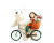 Polar Bear Bicycle Ride V5 Vinyl Car Decal Sticker – Waterproof & UV-Resistant 8"