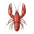Steamed Crayfish Illustration Vinyl Car Decal Sticker – Waterproof & UV-Resistant 8"