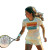 Tennis Player V4 Vinyl Car Decal Sticker – Waterproof & UV-Resistant 8"