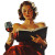 Vintage Reading Woman V3 Vinyl Car Decal Sticker – Waterproof & UV-Resistant 8"