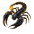 Stylized Scorpion Vinyl Car Decal Sticker – Waterproof & UV-Resistant 8"