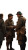 Soldiers And Civilians Vinyl Car Decal Sticker – Waterproof & UV-Resistant 8"