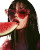 Sunglasses Watermelon Portrait Vinyl Car Decal Sticker – Waterproof & UV-Resistant 8"