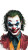 Smiling Summer Joker Vinyl Car Decal Sticker – Waterproof & UV-Resistant 8"