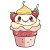 Kawaii Dessert Cover Vinyl Car Decal Sticker – Waterproof & UV-Resistant 8"