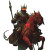 Red Hobgoblin Knight Vinyl Car Decal Sticker – Waterproof & UV-Resistant 8"
