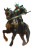 General On Horseback Vinyl Car Decal Sticker – Waterproof & UV-Resistant 8"