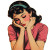 Sad 1950S Woman Vinyl Car Decal Sticker – Waterproof & UV-Resistant 8"