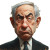 Sad Netanyahu Caricature Vinyl Car Decal Sticker – Waterproof & UV-Resistant 8"
