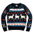 Christmas Deer Sweater Vinyl Car Decal Sticker – Waterproof & UV-Resistant 8"