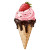 Strawberry Choco Icecream Vinyl Car Decal Sticker – Waterproof & UV-Resistant 8"