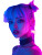 Neon Rave Model Vinyl Car Decal Sticker – Waterproof & UV-Resistant 8"