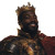 Black King Smiling Vinyl Car Decal Sticker – Waterproof & UV-Resistant 8"